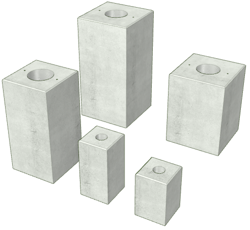 ガードパイプ基礎ブロック・外灯基礎ブロック