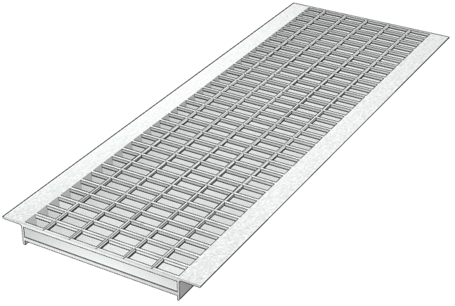上げ蓋式Ｕ形グレーチング