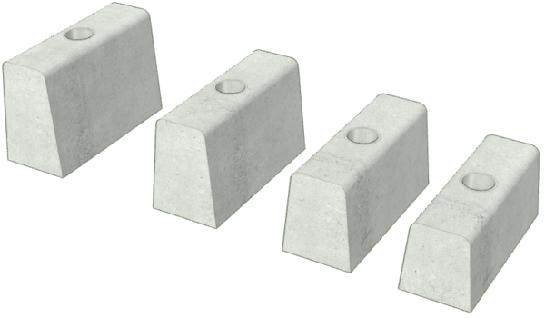 両面R歩車道境界ブロック基本 デリネーター