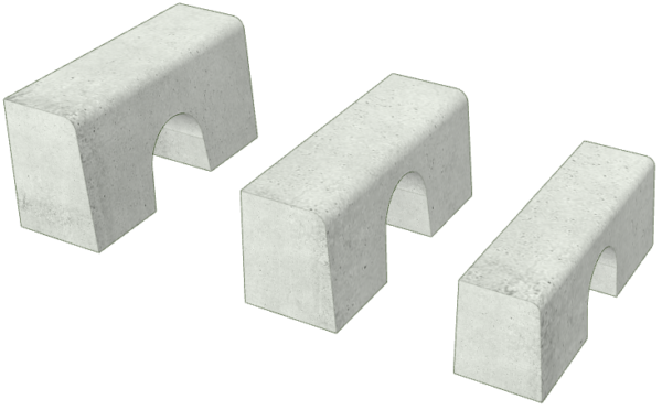 片面R歩車道境界ブロック水抜き